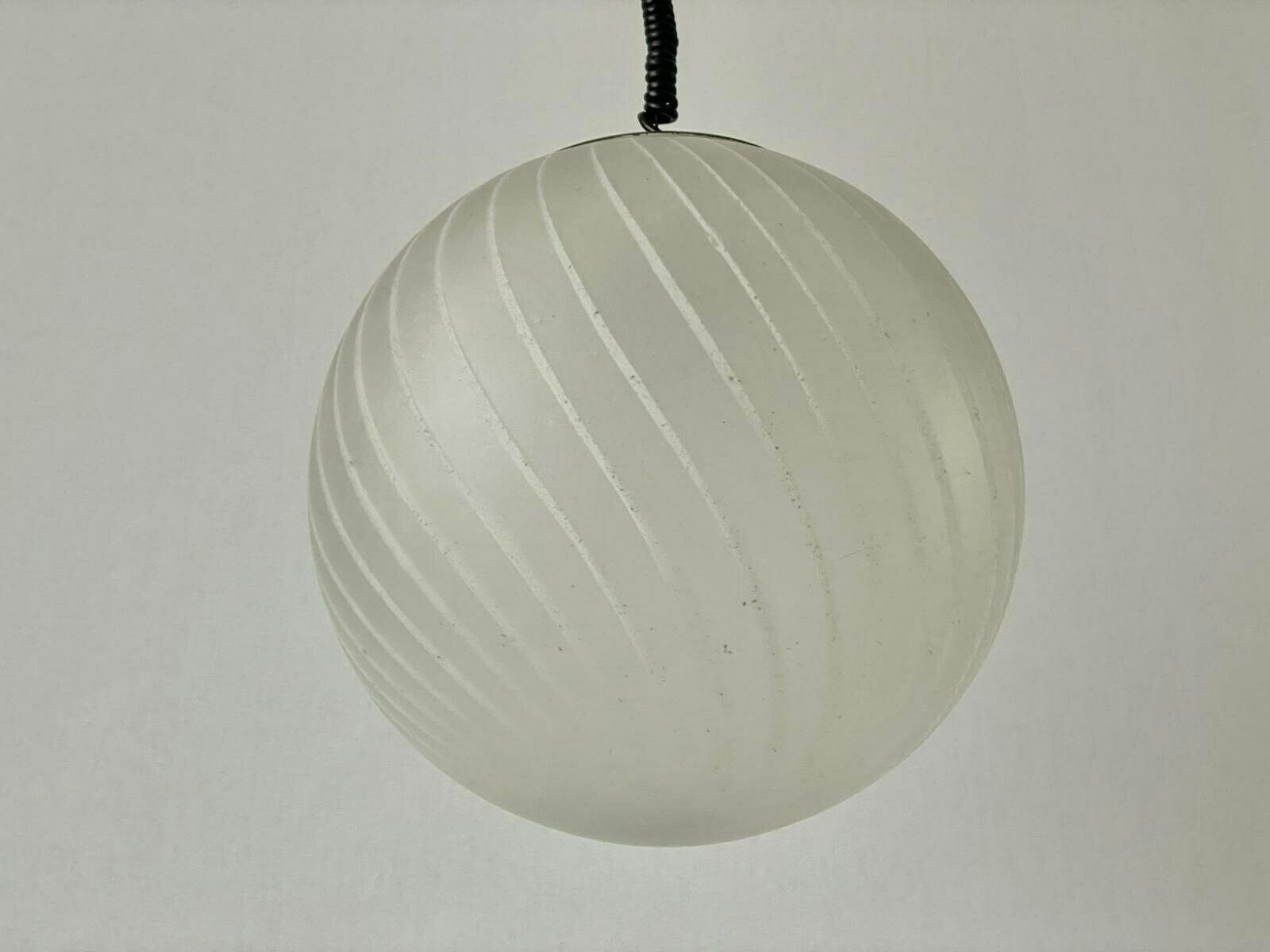 Italian Swirl Ball Glass Pendant Lamp, 1960s, Italy photo Lighting