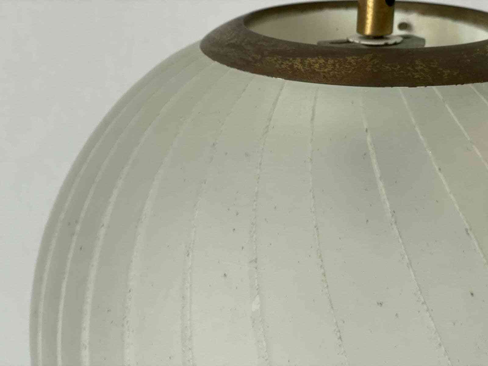 photo furniture Italian Swirl Ball Glass Pendant Lamp, 1960s, Italy