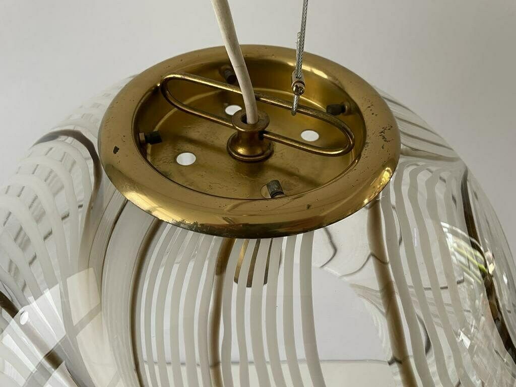 photo for sale Swirl Design Murano Glass Pendant Lamp, 1970s, Italy