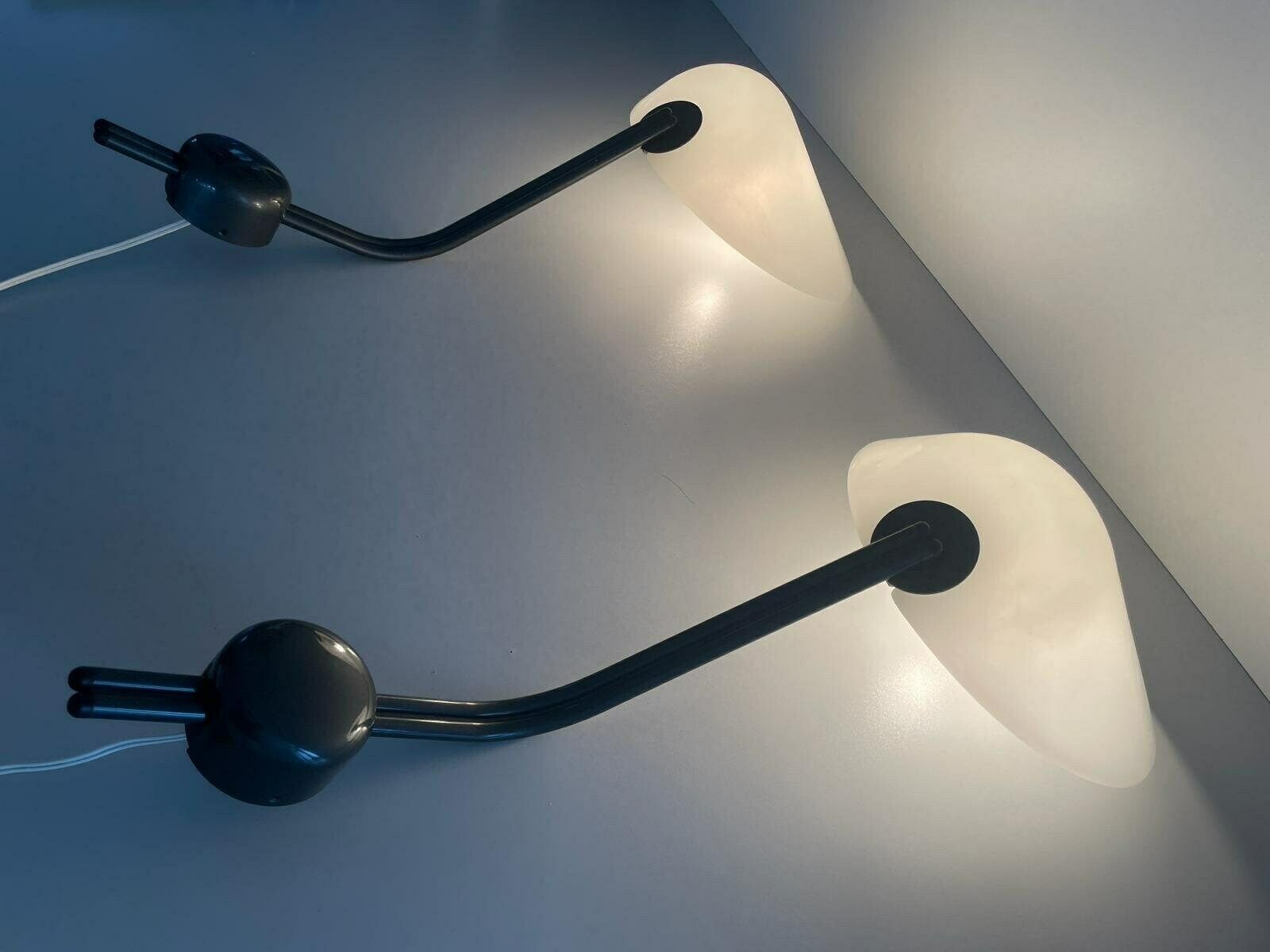 Model "Parter" Pair Of Xl Sconces By Achille Castiglioni For Flos, Italy, 1970s photo Lighting