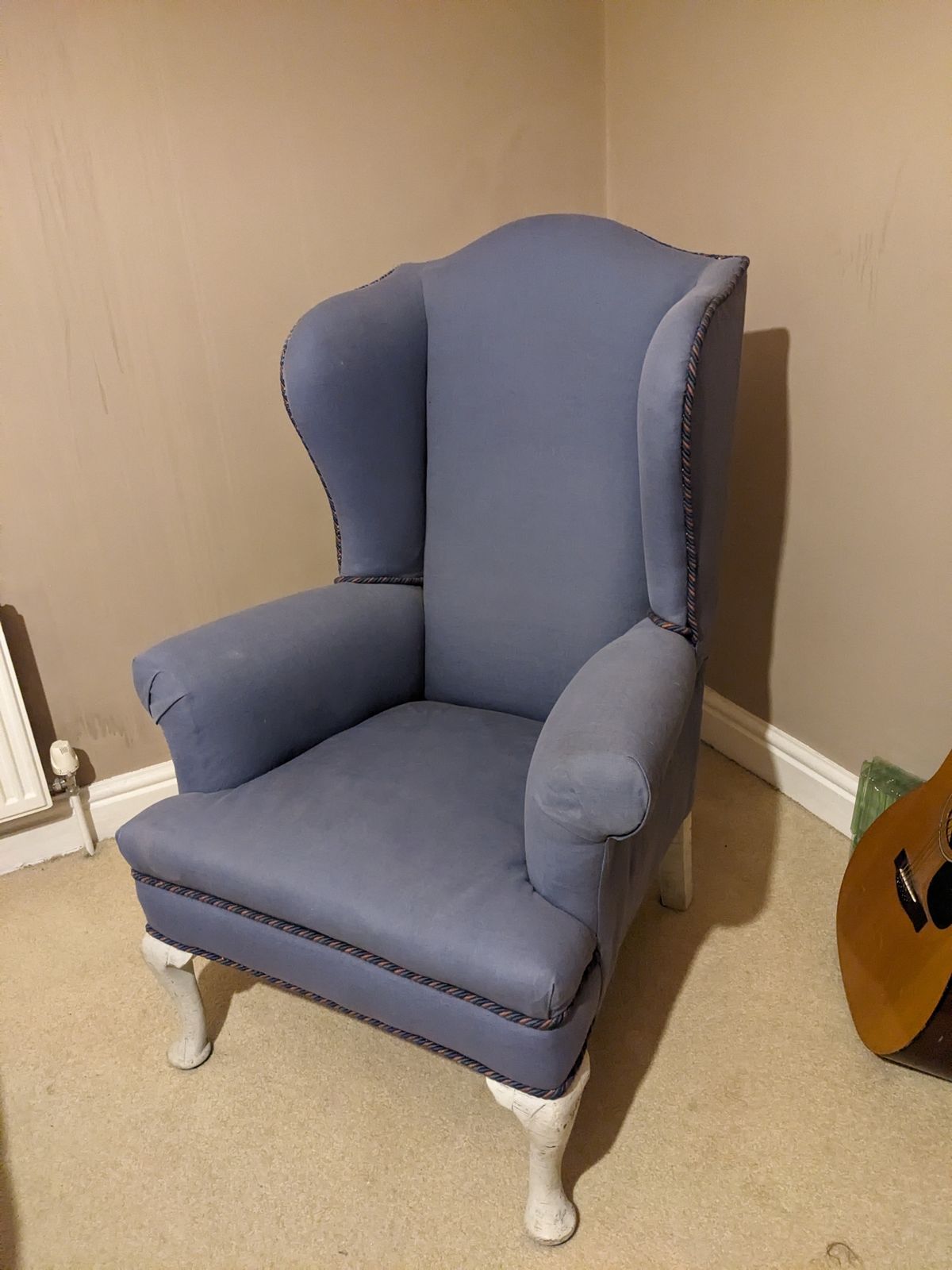 Wingback Armchair   In Need Of Restoration