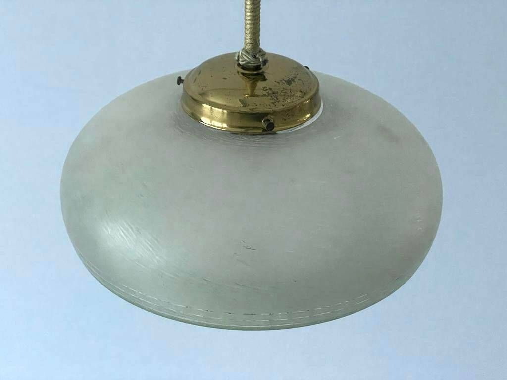 photo furniture Green Glass Art Deco Style Ceiling Lamp, 1940s, Germany