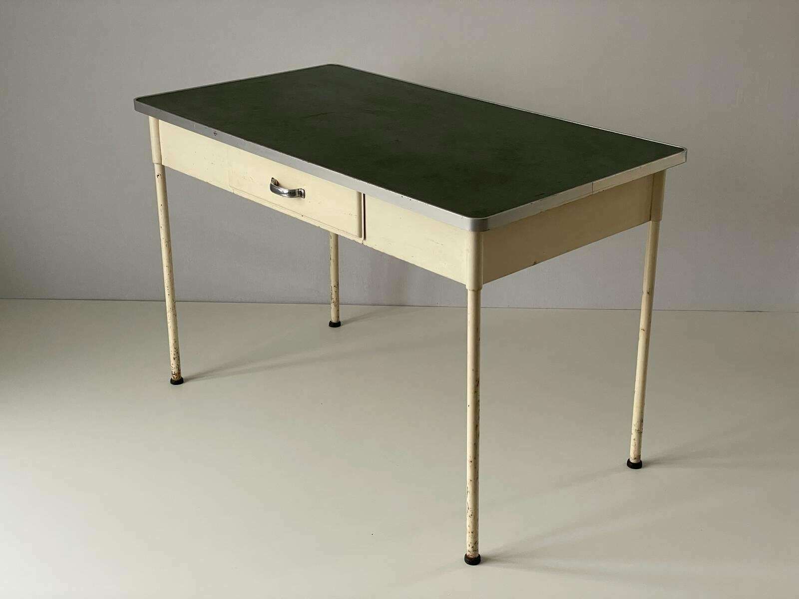 photo for sale Industrial Doctors' Desk With 1 Drawer, Germany, 1950s