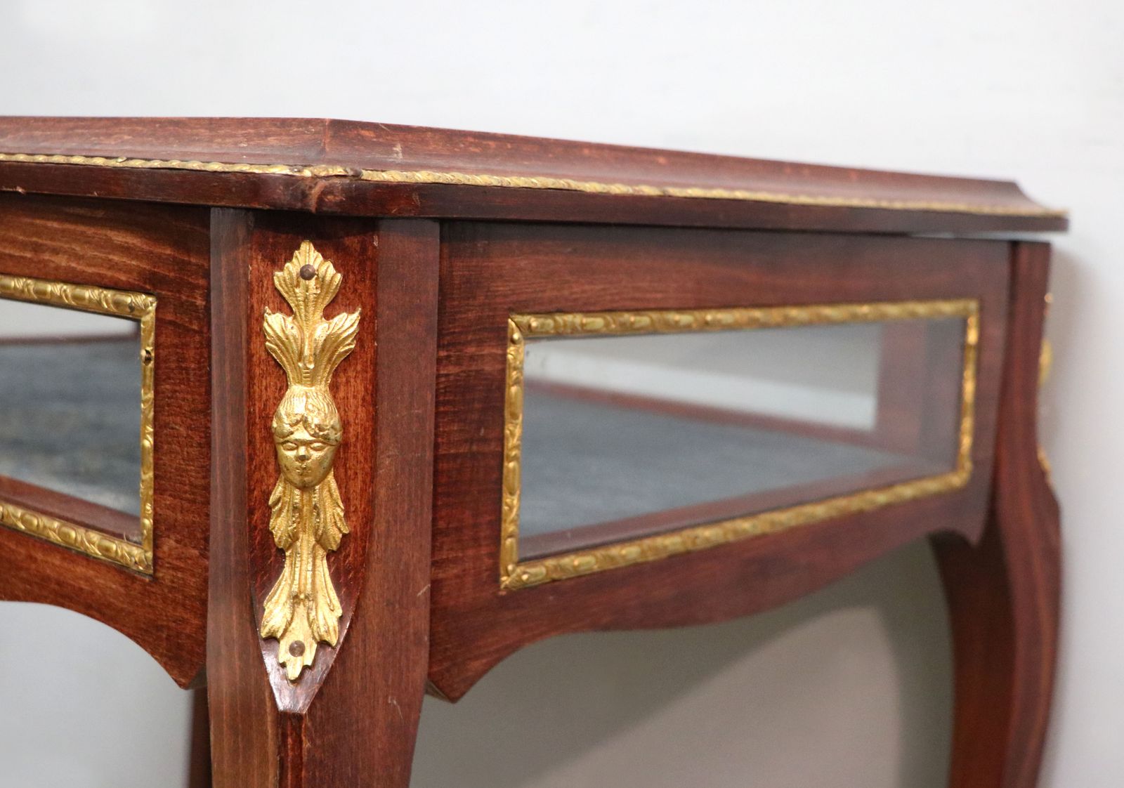 A Lovely 20th Century French Hardwood Bijouterie Display Table Later Sign Written For Breitling Watches. photo vintage