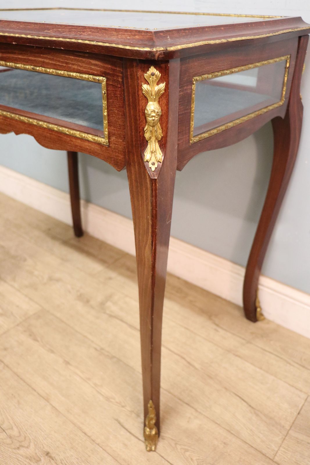 photo buy A Lovely 20th Century French Hardwood Bijouterie Display Table Later Sign Written For Breitling Watches.