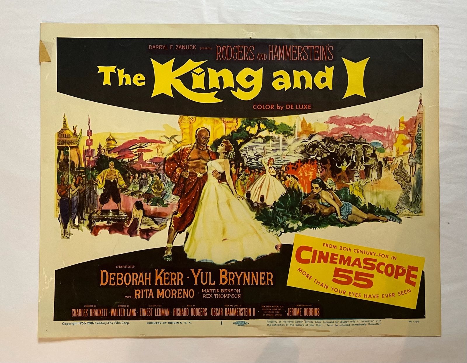 The King And I   Original 1974 Lobby Card #1 photo furniture
