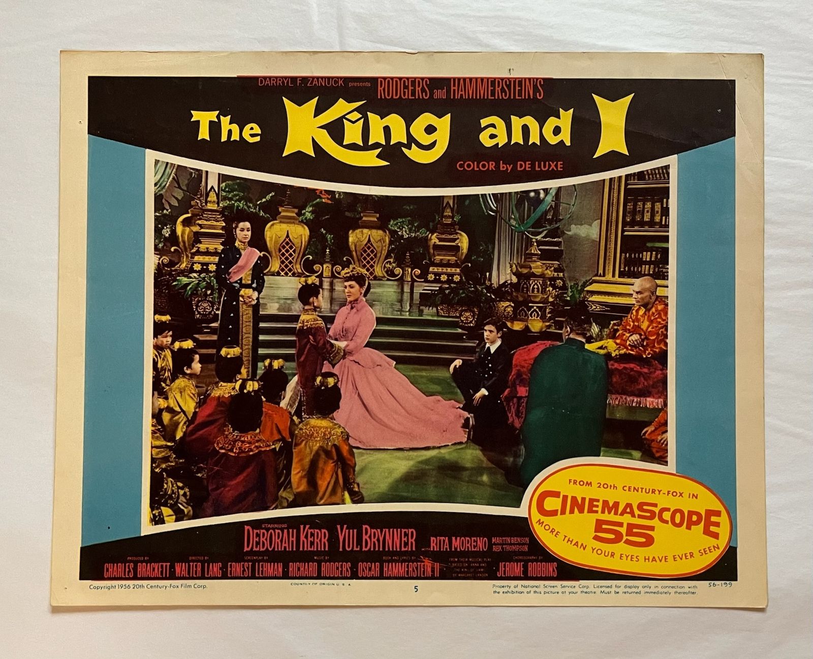 The King And I   Original 1974 Lobby Card #5 photo furniture