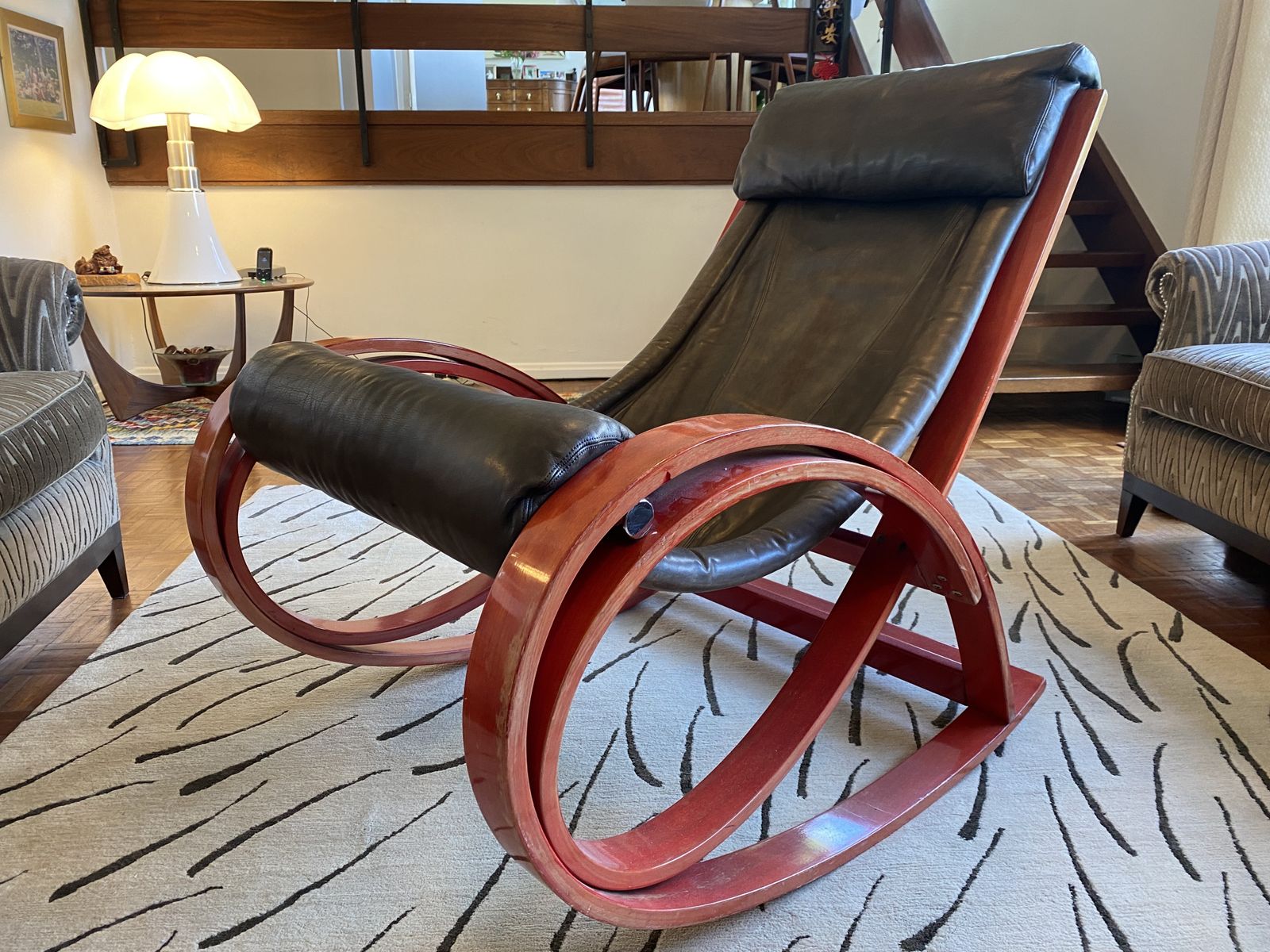 Gae Aulenti Sgarsul Lounge Rocking Chair   Two Available photo buy