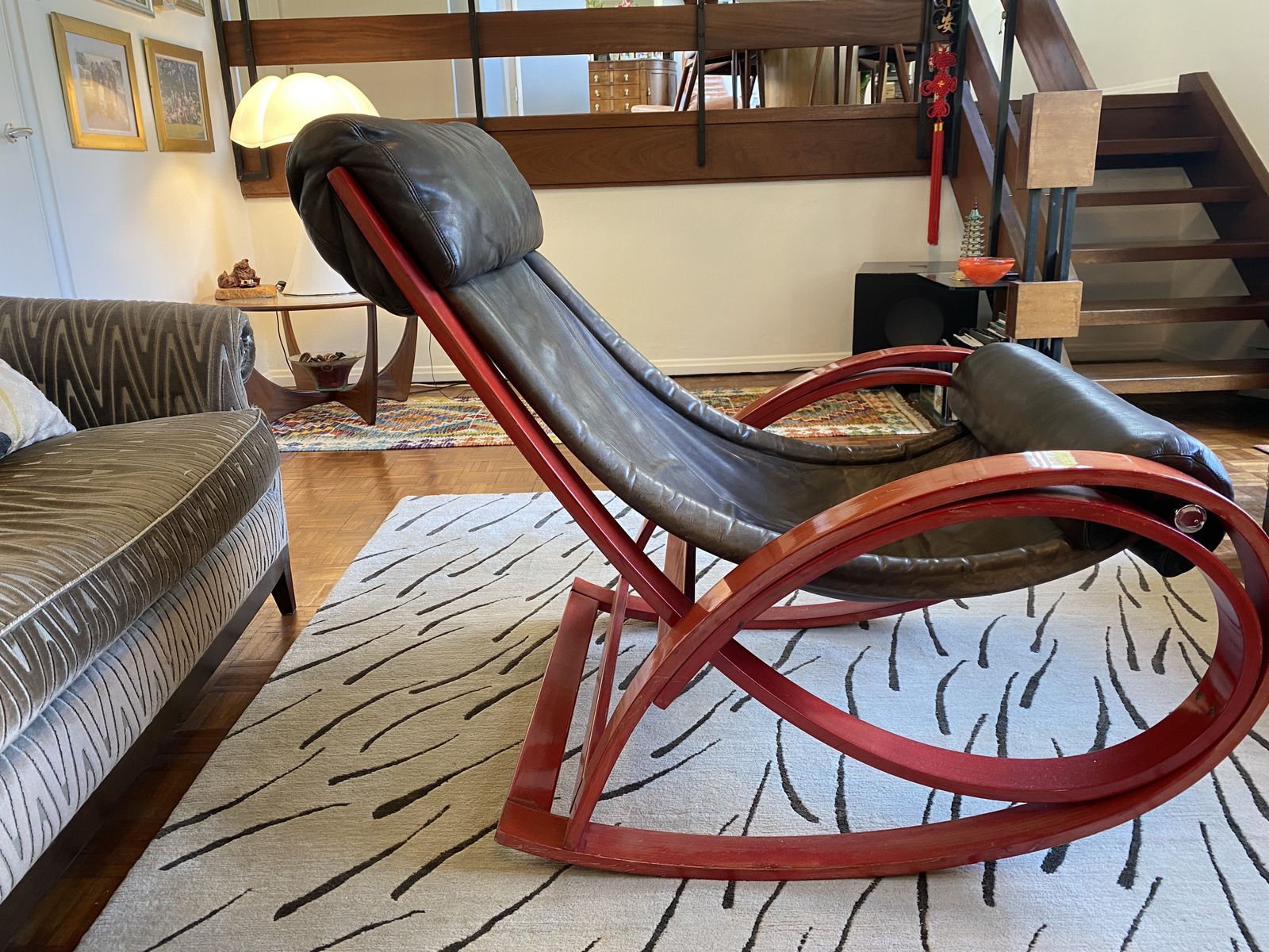 photo furniture Gae Aulenti Sgarsul Lounge Rocking Chair   Two Available