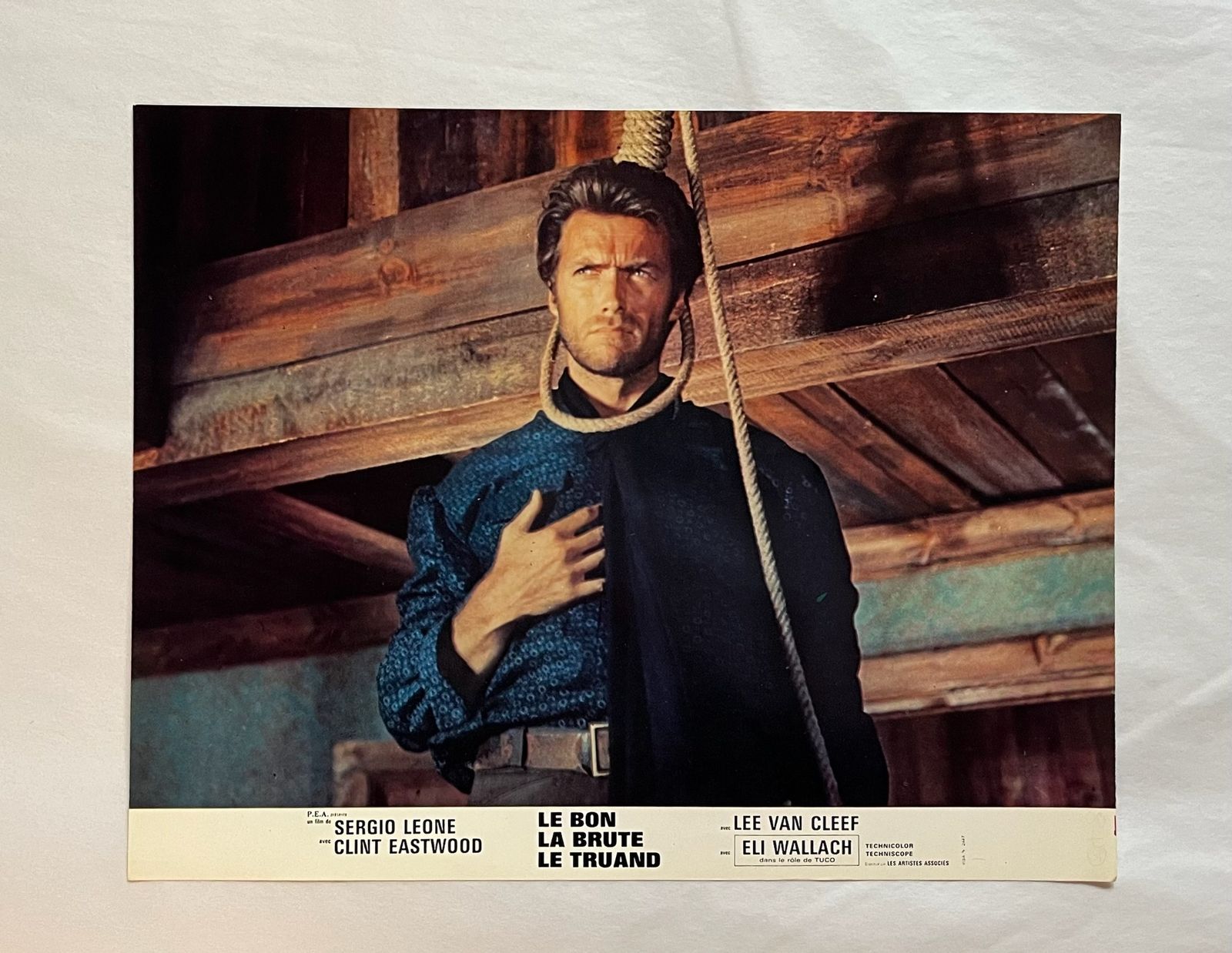 The Good The Bad The Ugly   Original 1966 French Lobby Card photo furniture