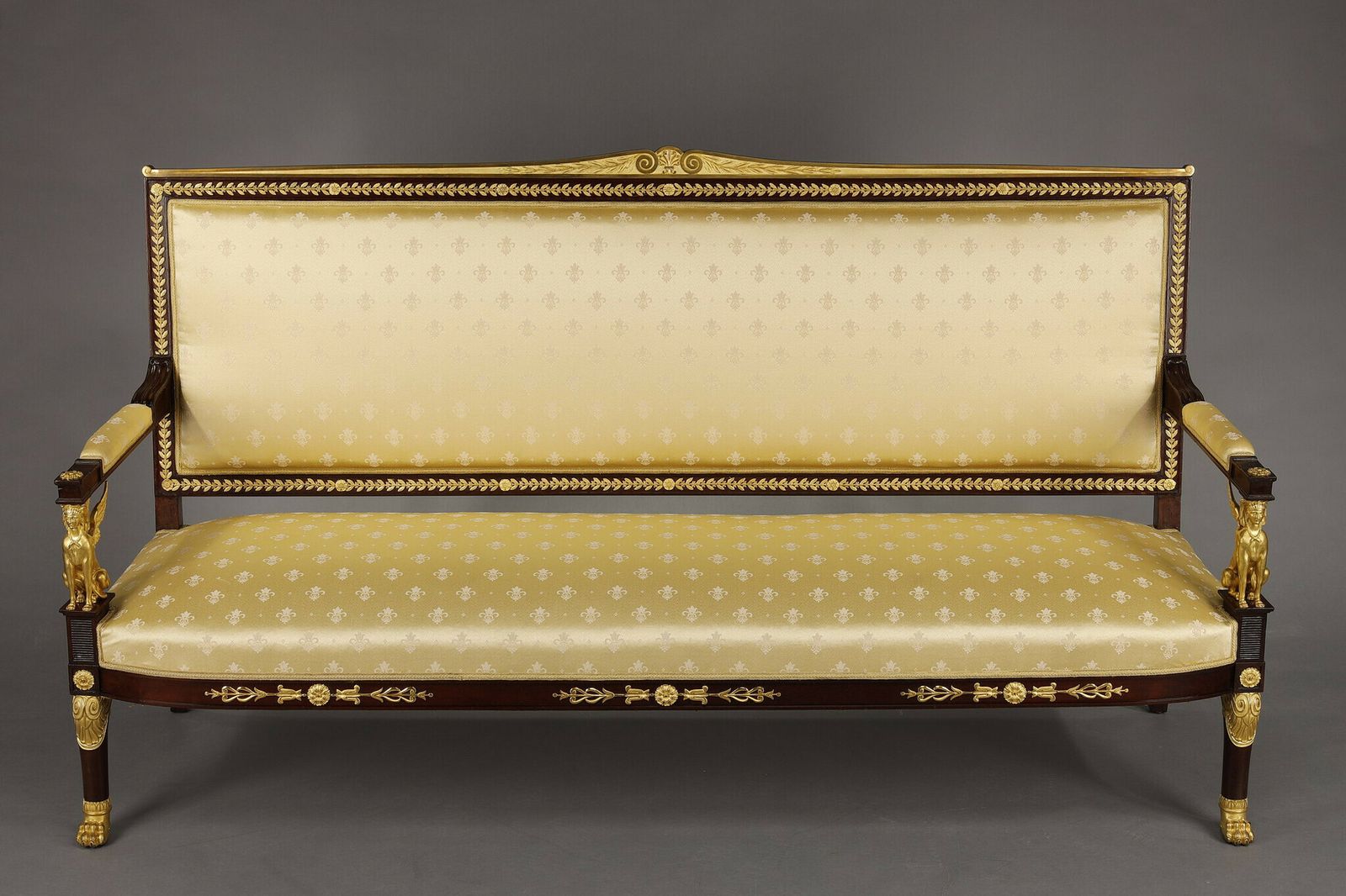 A Majestic Empire Style Salon In Mahogany And Gilded Bronzes photo Furniture