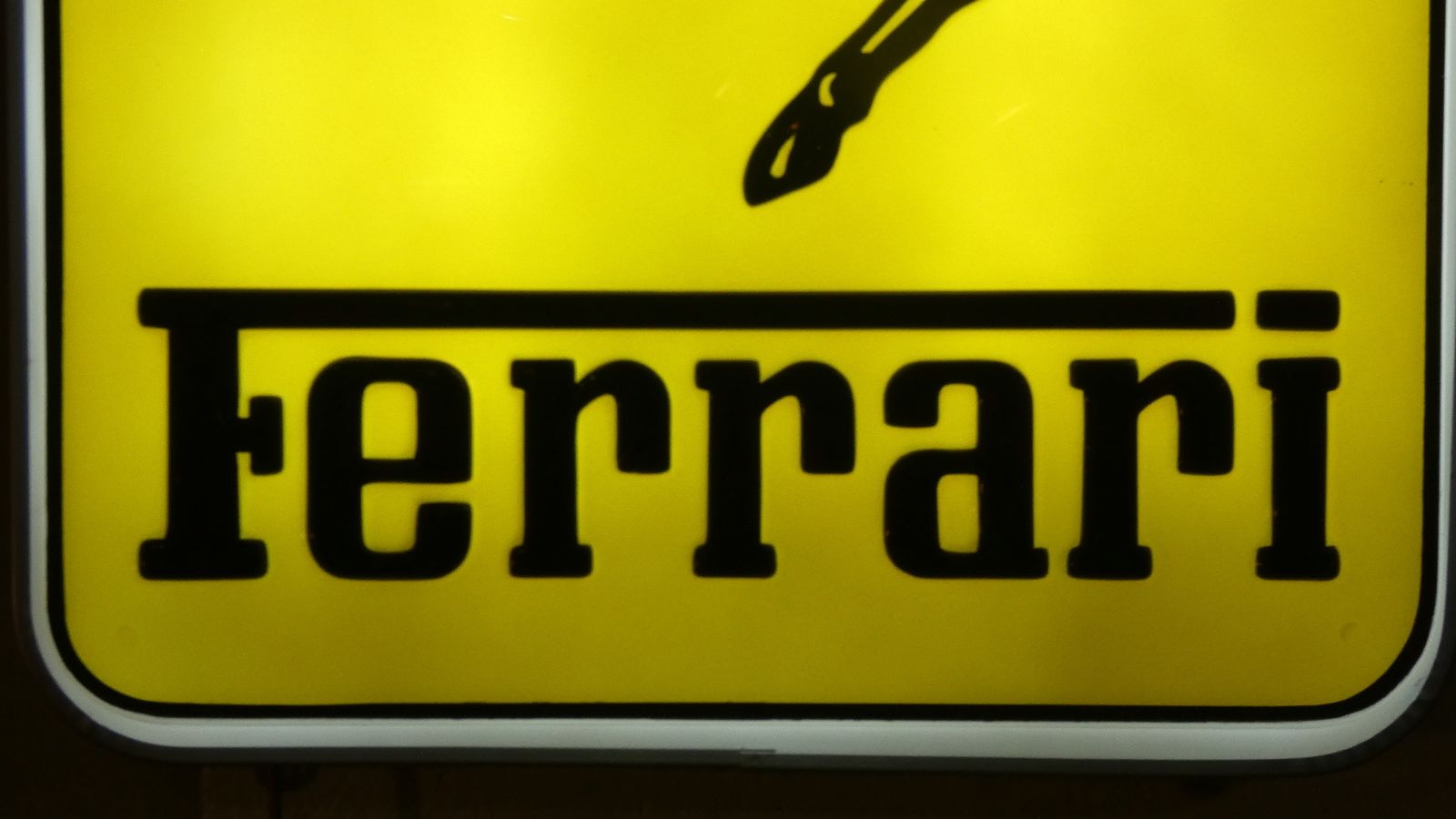 Ferrari Neon Sign In Acrylic Glass And Steel, 1978 photo furniture