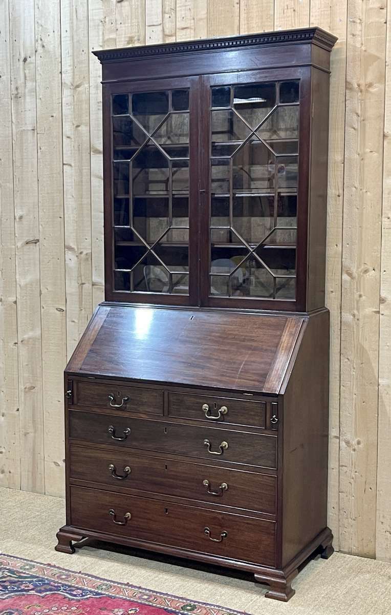19th Century English Mahogany Writing Desk photo furniture
