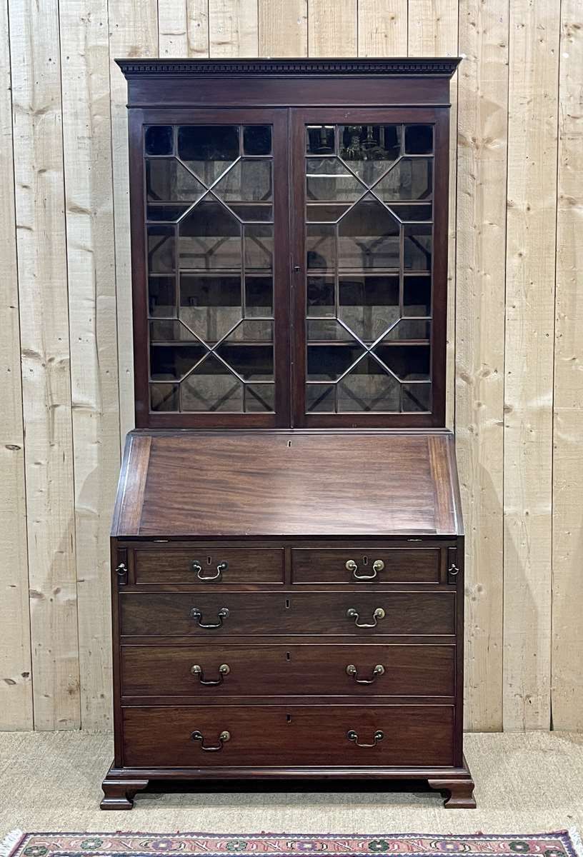 19th Century English Mahogany Writing Desk photo 2580.0