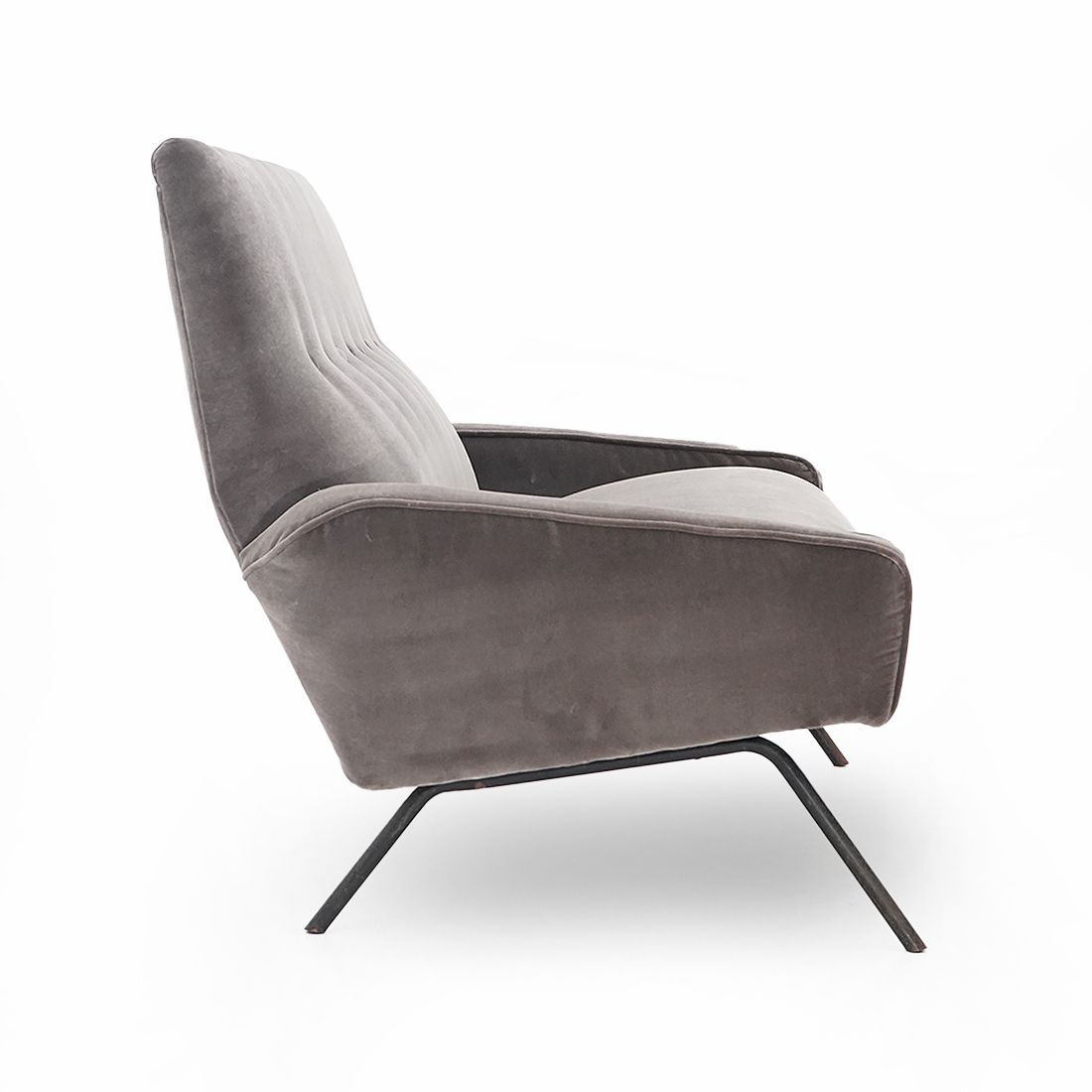 2 Seater Velvet Sofa By Felice Rossi, 1950s photo Furniture