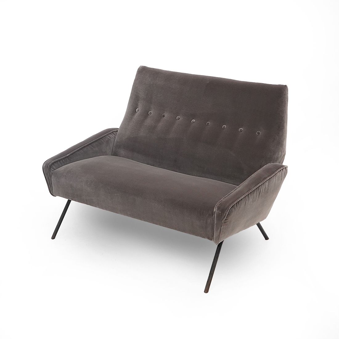 2 Seater Velvet Sofa By Felice Rossi, 1950s photo 1880.0