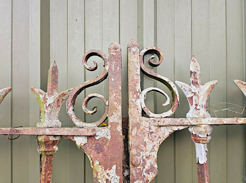A Very Rare Set Of Large 19th Century Estate Entrance Gates photo furniture