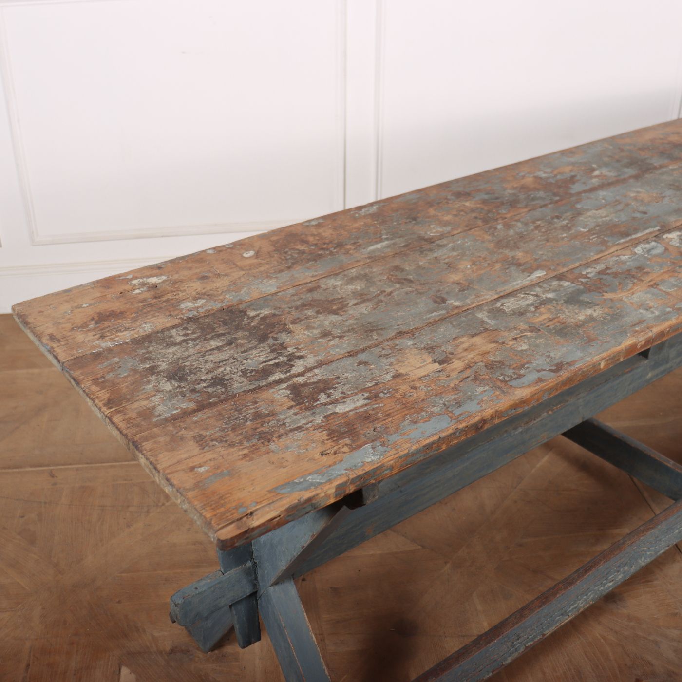 Wonderful English 19th C Original Painted Tavern Table With A Great Worn Finish. 1840 photo 3594.0