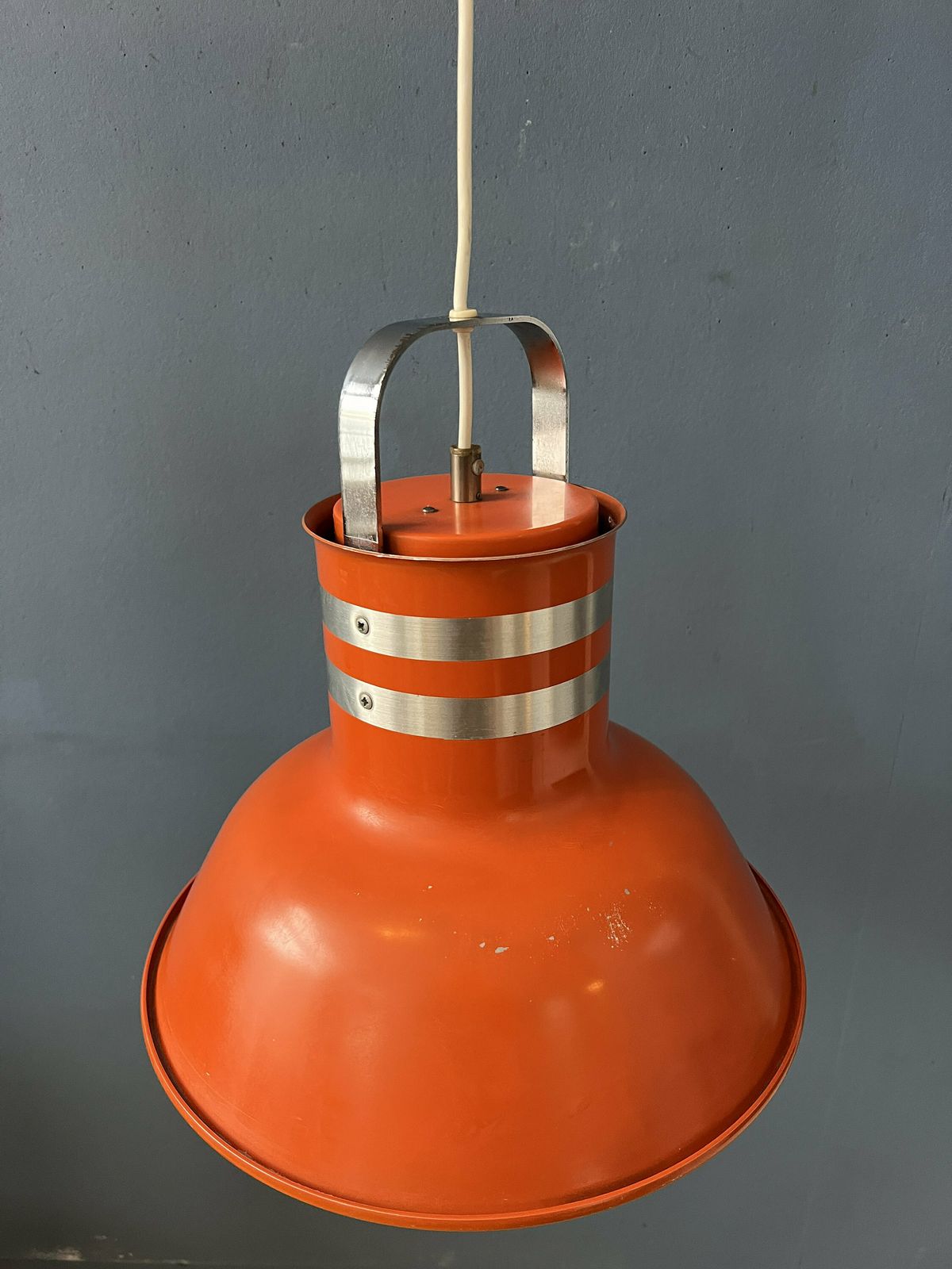 Oranje/Rode Metalen Space Age Hanglamp photo vinterior