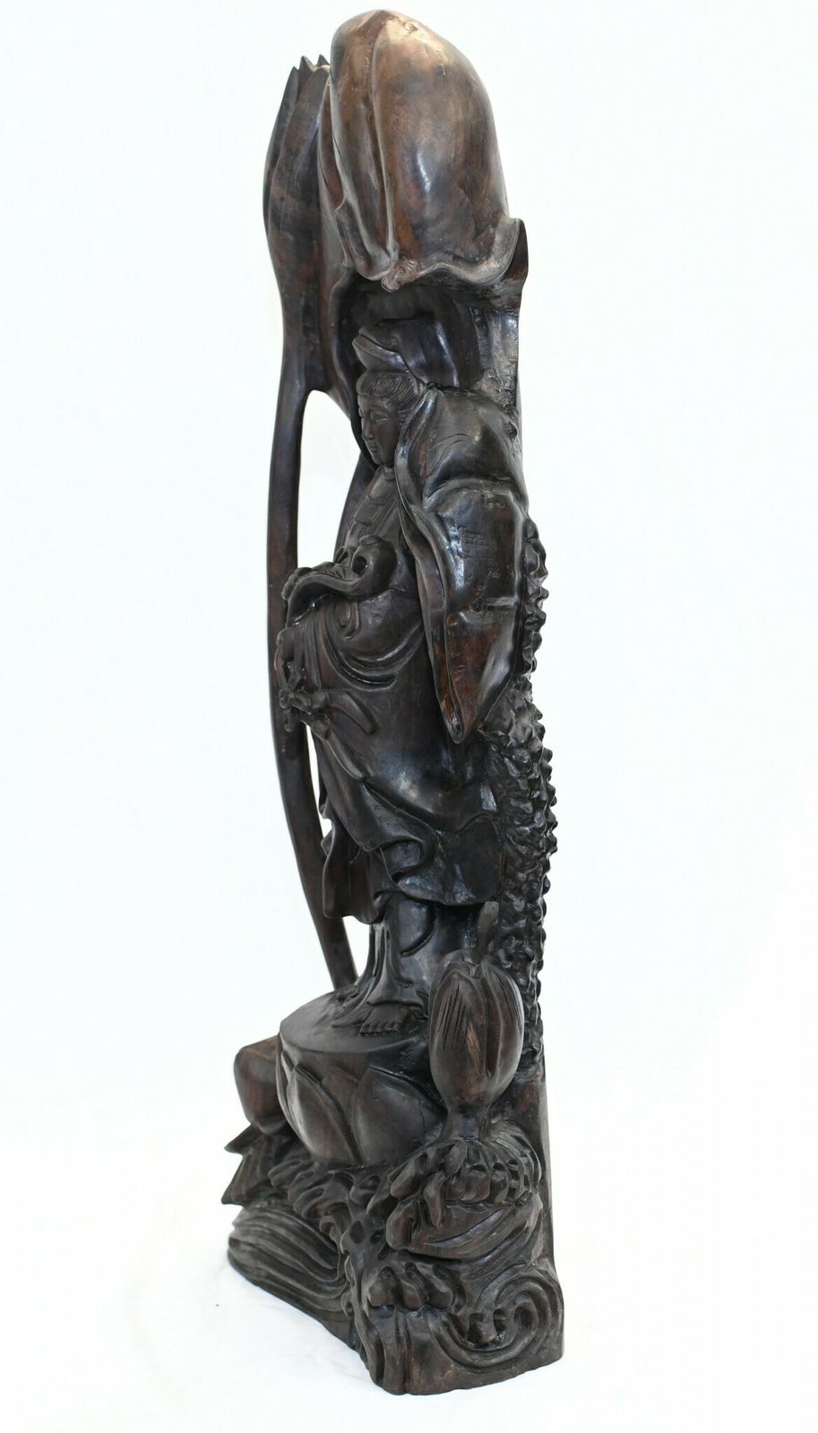 Carved Nepalese Buddha Statue Standing Bodhisattva photo furniture