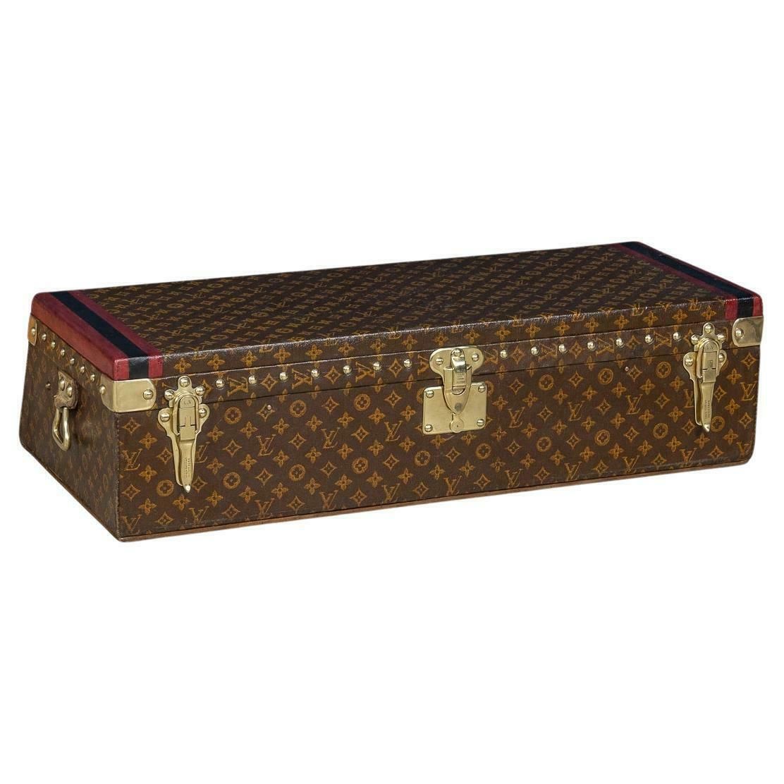 Rare 20th Century Louis Vuitton Car Trunk In Monogram Canvas, France C.1910
