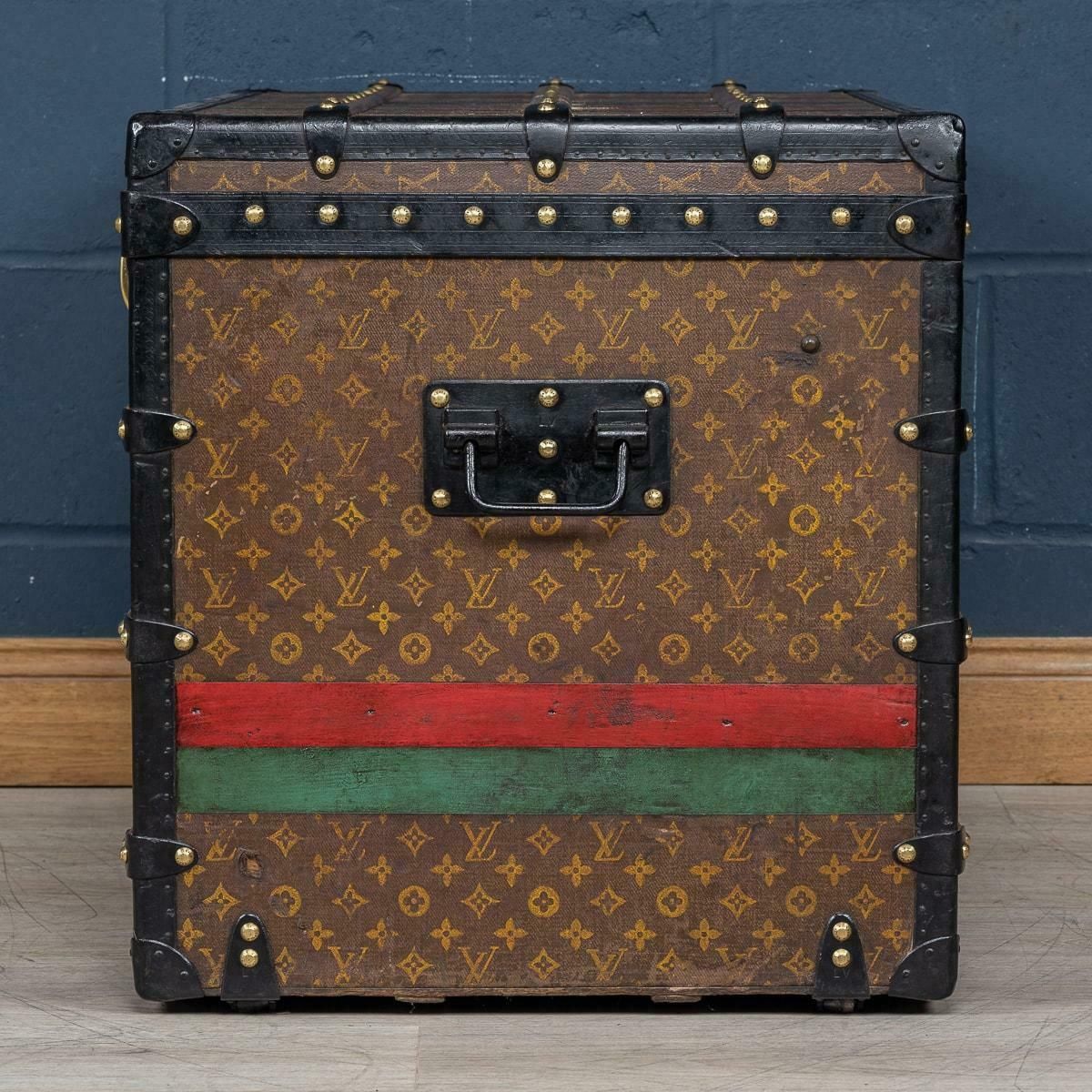 20th Century Louis Vuitton Courier Trunk In Monogram Canvas, France C.1910 photo for sale
