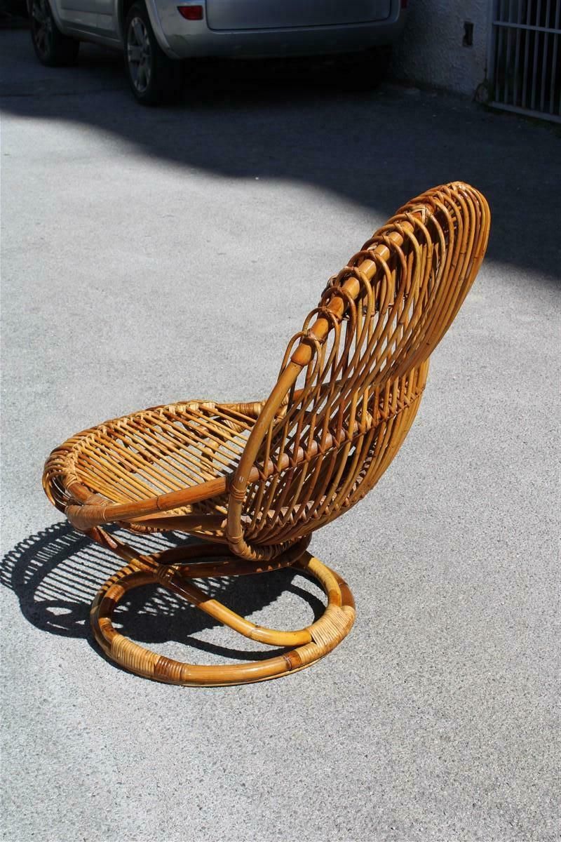 photo furniture Bonacina Chair Tito Agnoli 1950 Bamboo Italian Design Mid Century 1950