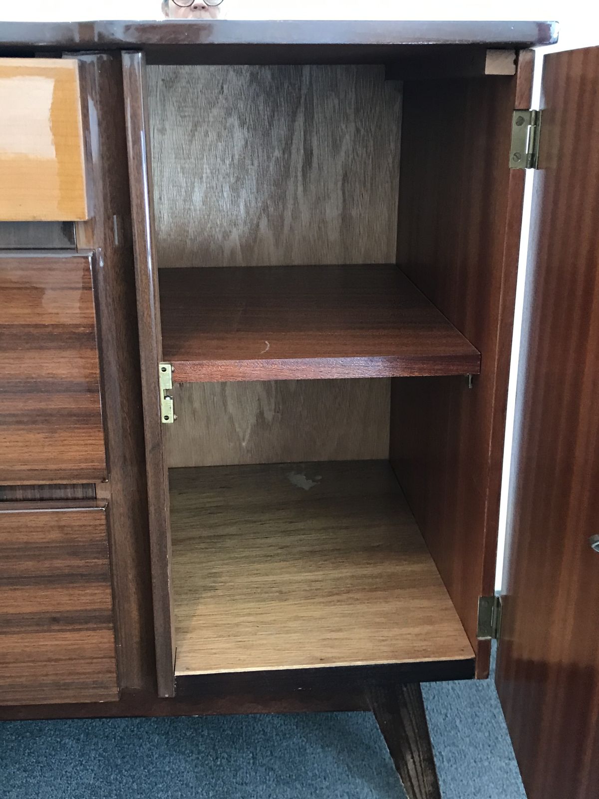Mid Century Set Of Meredew Bedroom Furniture From 1960’s.  Chest Of Drawers And Dressing Table photo for sale