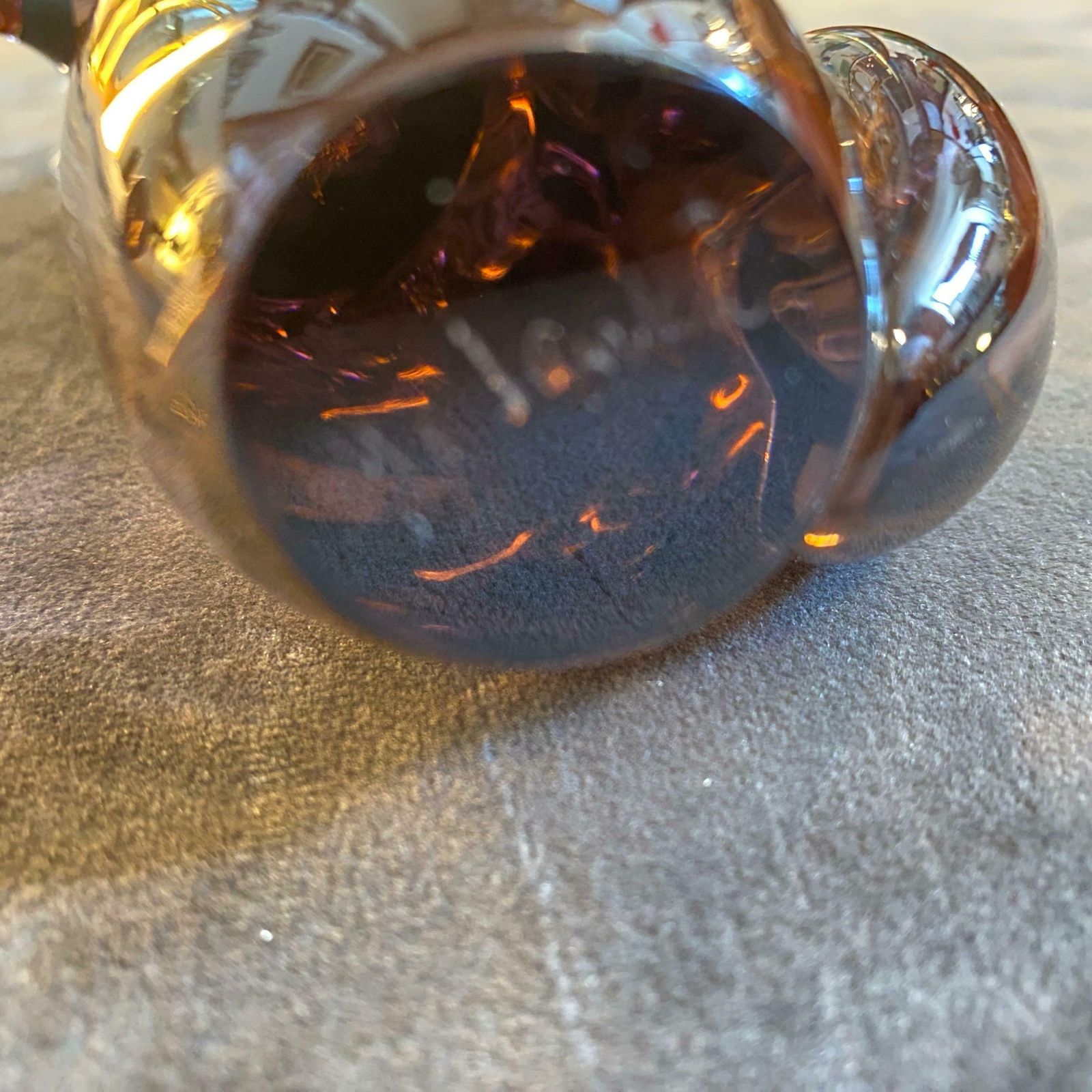 1980s Modernist Purple Zeleznybrod Glass Figure Of A Bird And A Fox By M. Janku photo 545.0