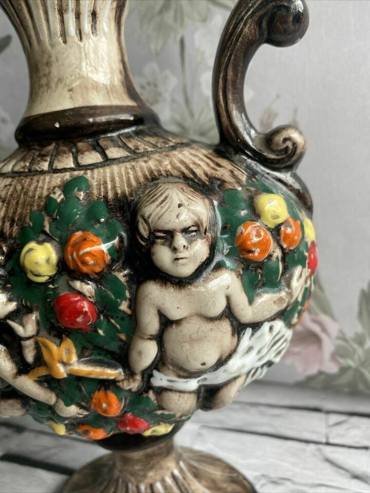 Ceramics Titano 50’s Rep. San Marino Home Decor Old Ceramic Vase photo 249.0