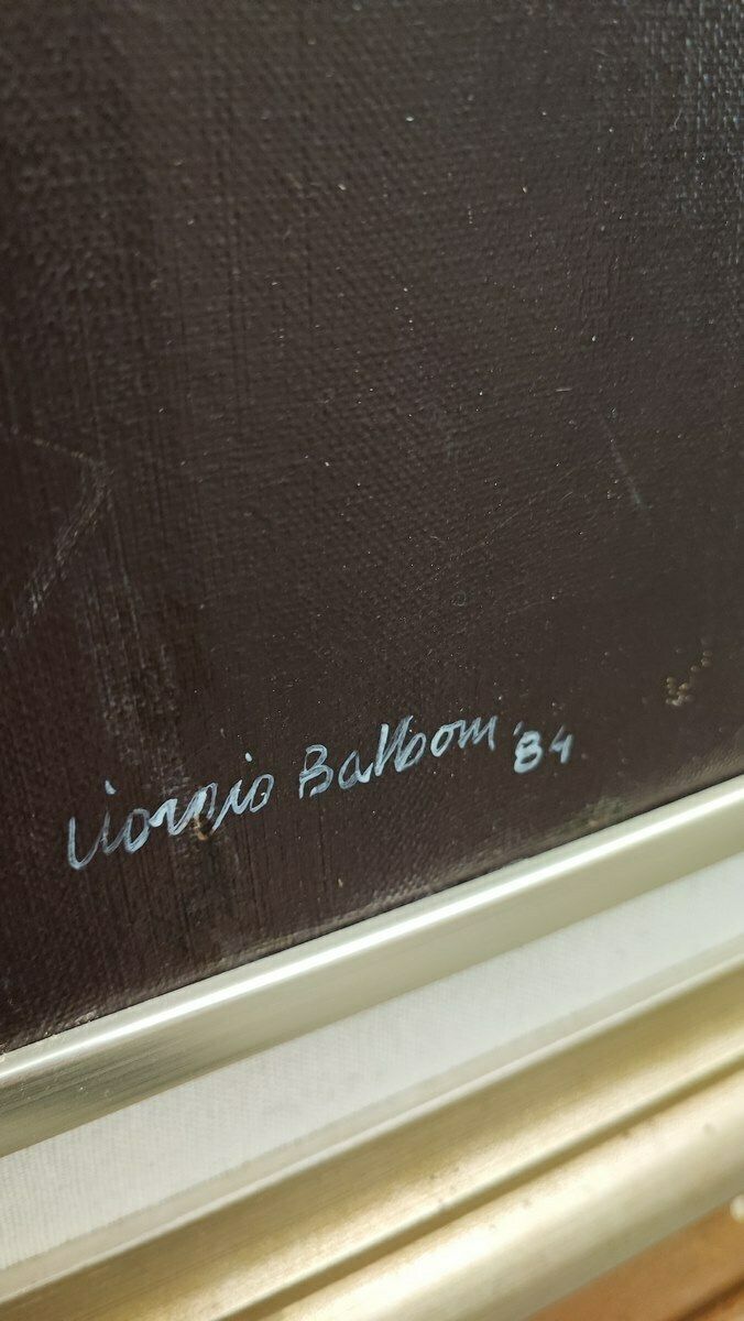 Work By Giorgio Balboni, Oil On Canvas, 1984 photo Art