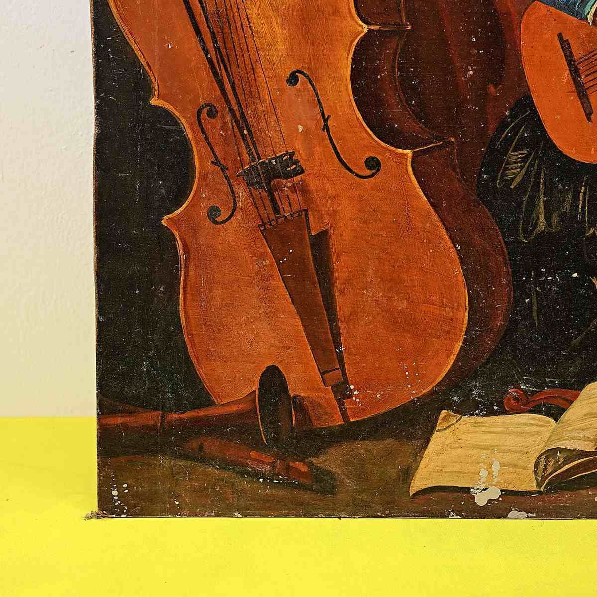 Vintage Work Homage To Carlo Saraceni, Angel With Double Bass photo 371.0