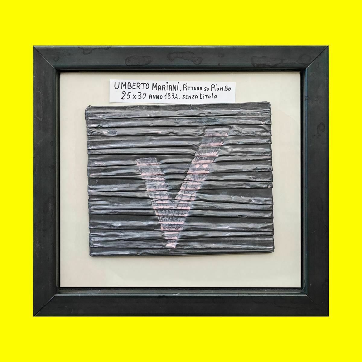 Work By Umberto Mariani, Painting On Metal Plate, 1994