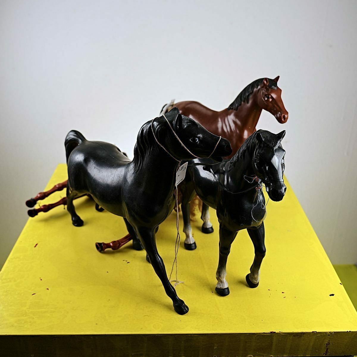 Lot Of 4 Vintage Toy Horses