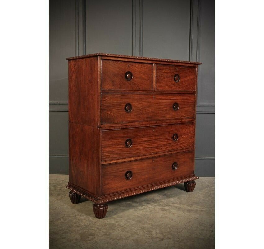 2 Piece Anglo Indian Military Chest Of Drawers photo for sale