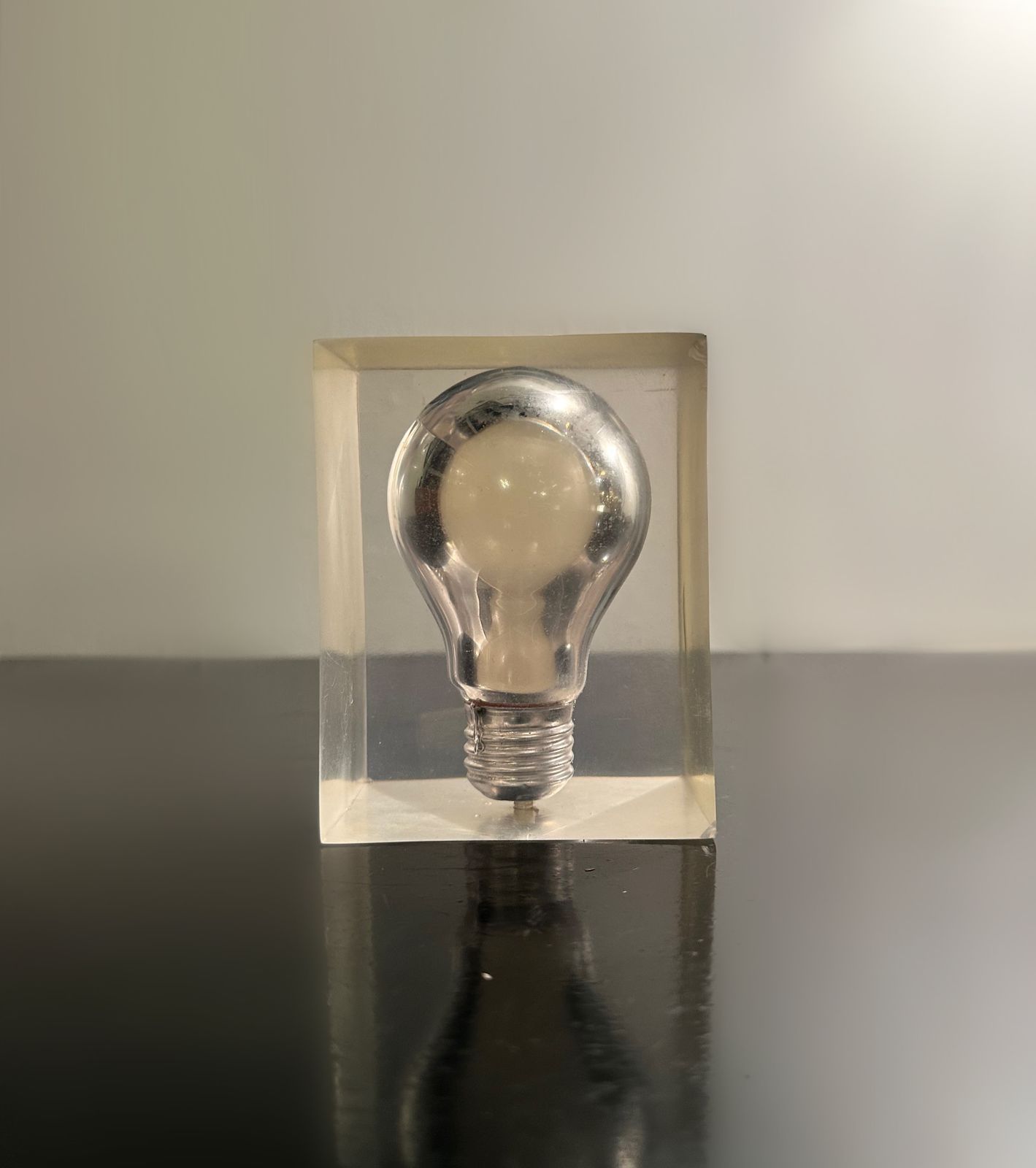 Late Mid Century Phosphorescent Bulb Sculpture By Pierre Giraudon, 1970