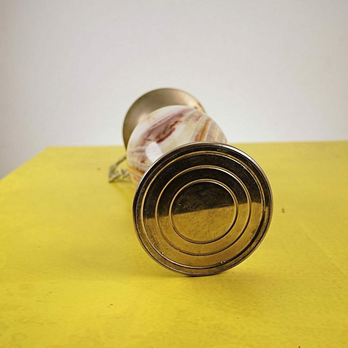 Vintage Vase In Metal And Onyx photo buy