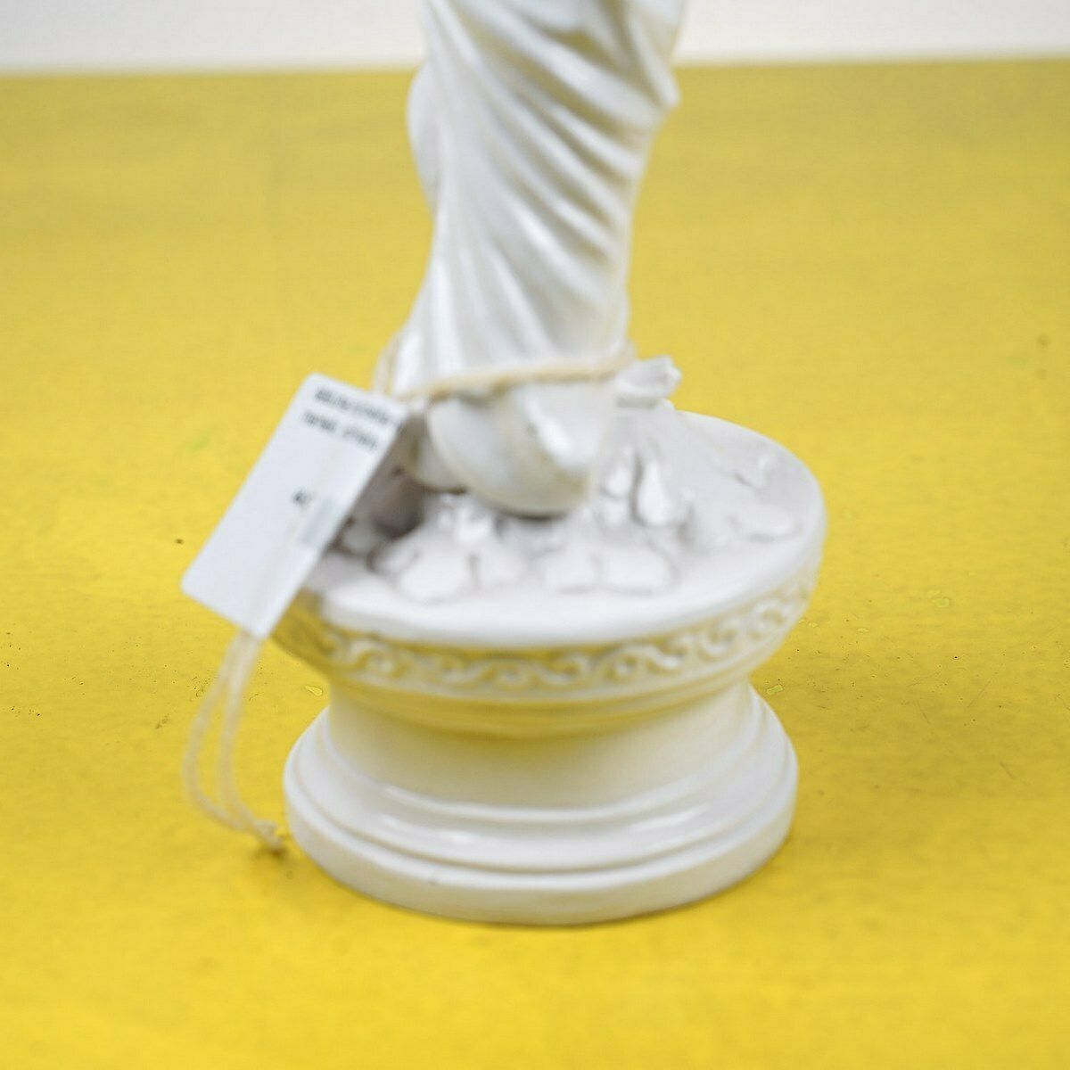 Porcelain Figurine Of Woman With Cloak, Marked Lr photo Home Decor