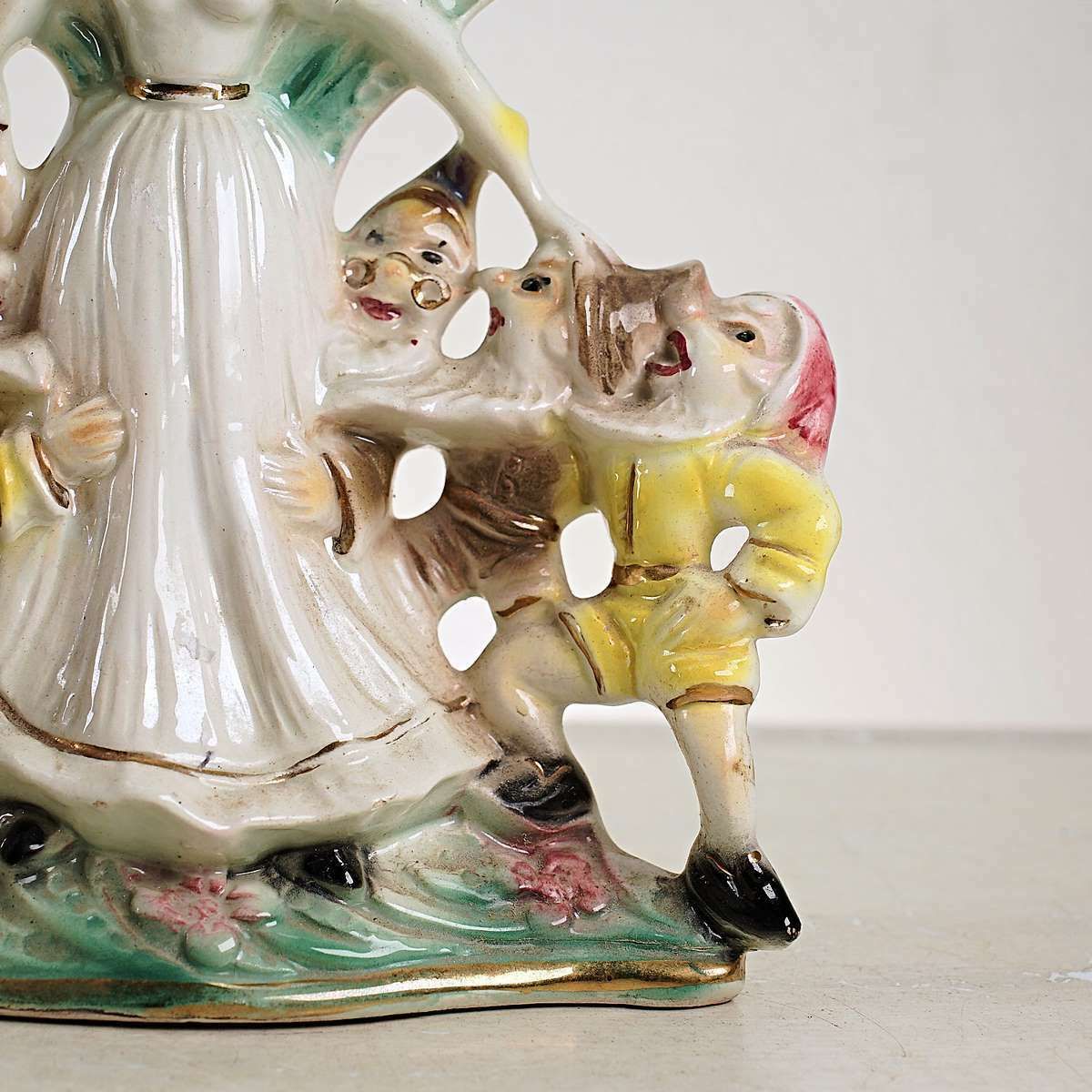 Factori Ceramic Vase From The 1950s, Snow White And The Seven Dwarfs photo Home Decor