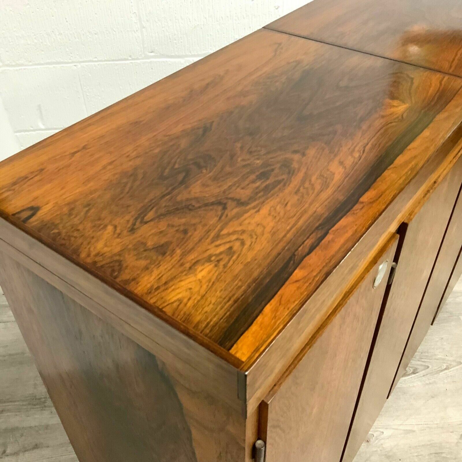 photo vinterior Danish Rosewood Captains Drinks Cocktail Cabinet Bar By Reno Wahl Iversen Folr Drylund