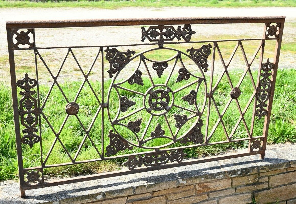 Wrought Iron And Cast Iron Window Railing – 2nd Part 18th Century photo furniture