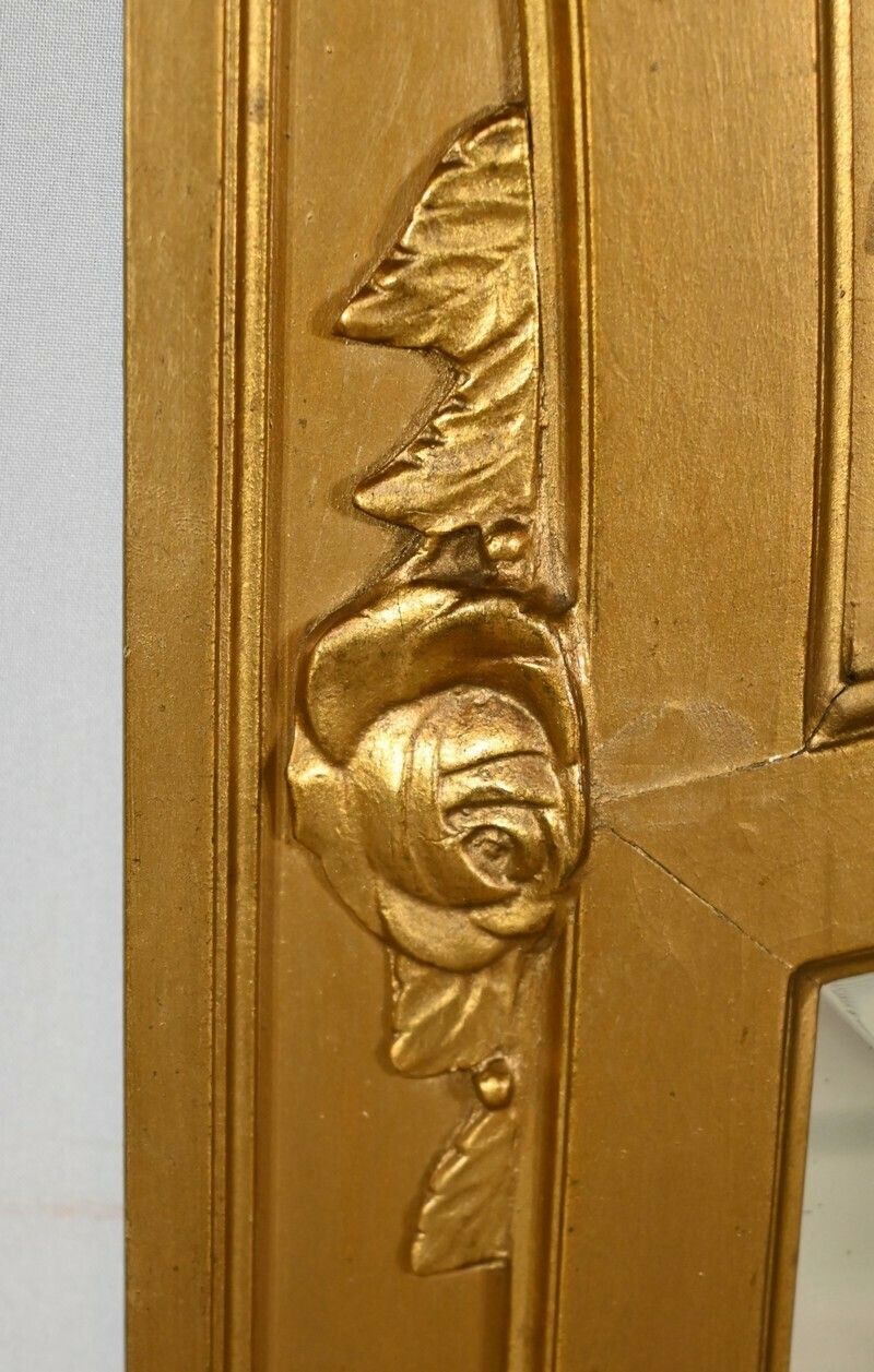 Home Decor Wooden Mirror And Golden Staff, Louis XVI Style – 1930 photo