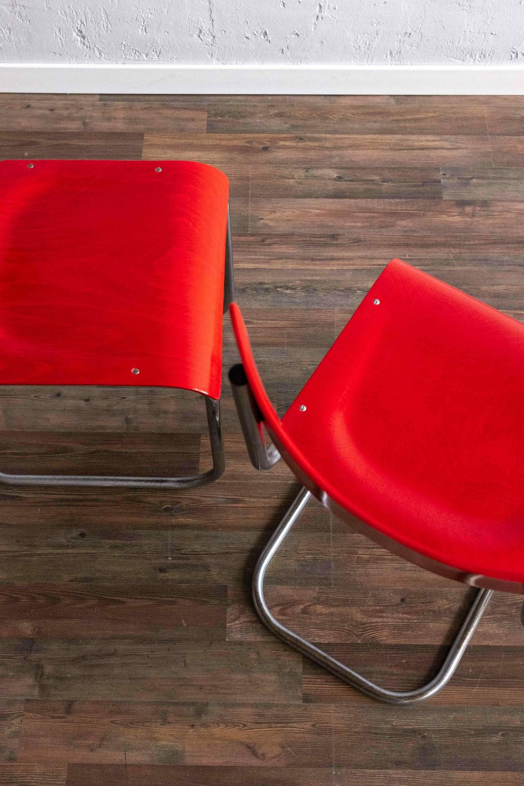 731.0 Functionalist Bauhaus Style Dining Chairs By Kovona, 1940s photo