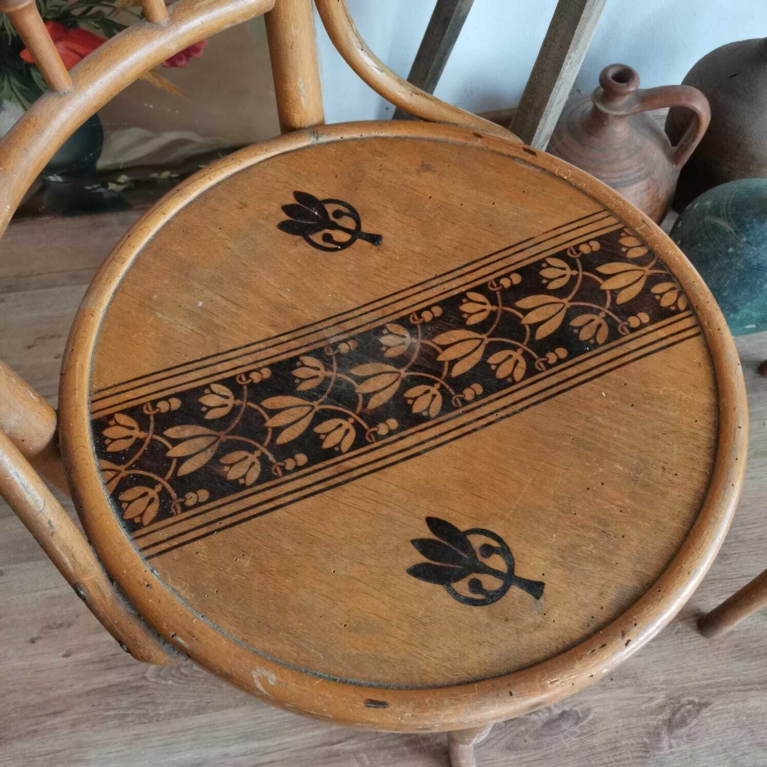 Rare Josip Povischil Bentwood Dining Chairs With Decorative Details, Set Of Two photo Furniture