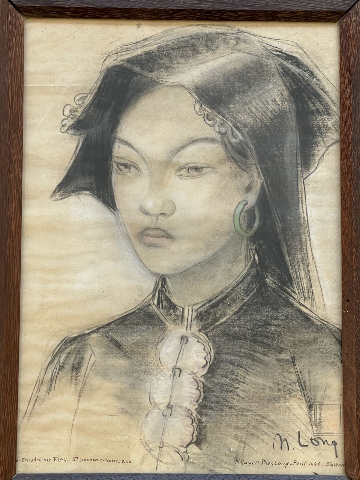 Art N’guyen Phan Long, A Pair Of Drawings On Paper, 1946 photo