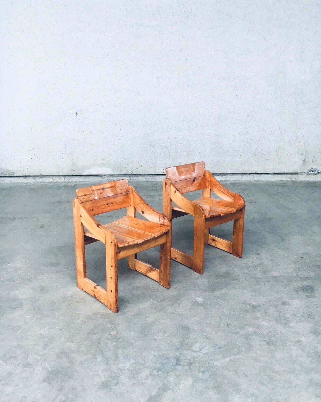 Scandinavisch Design Stoelen Van Grenenhout, Zweden, Ca. Jaren 1960 photo vinterior