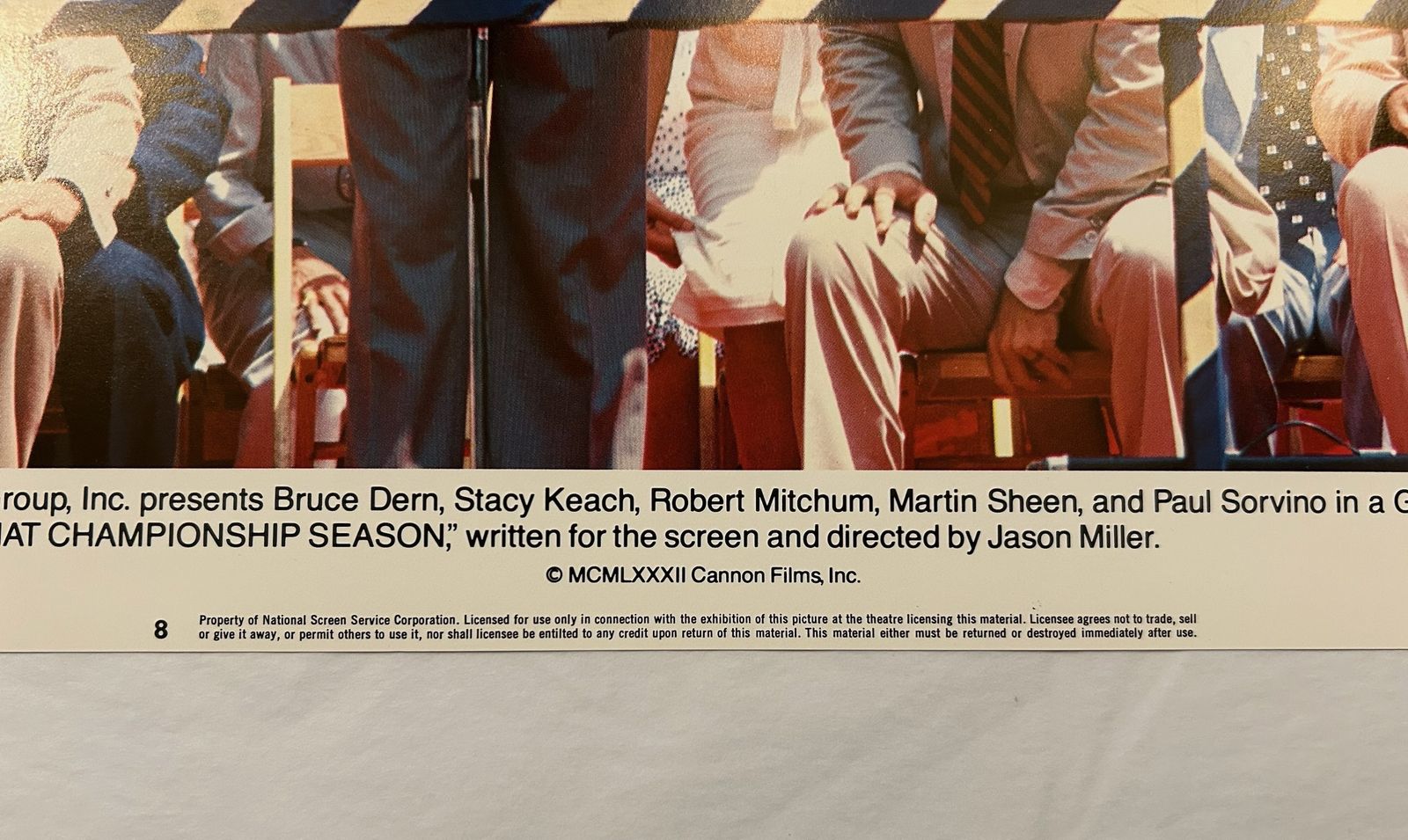 That Championship Season   Original 1982 Lobby Card #8 photo for sale