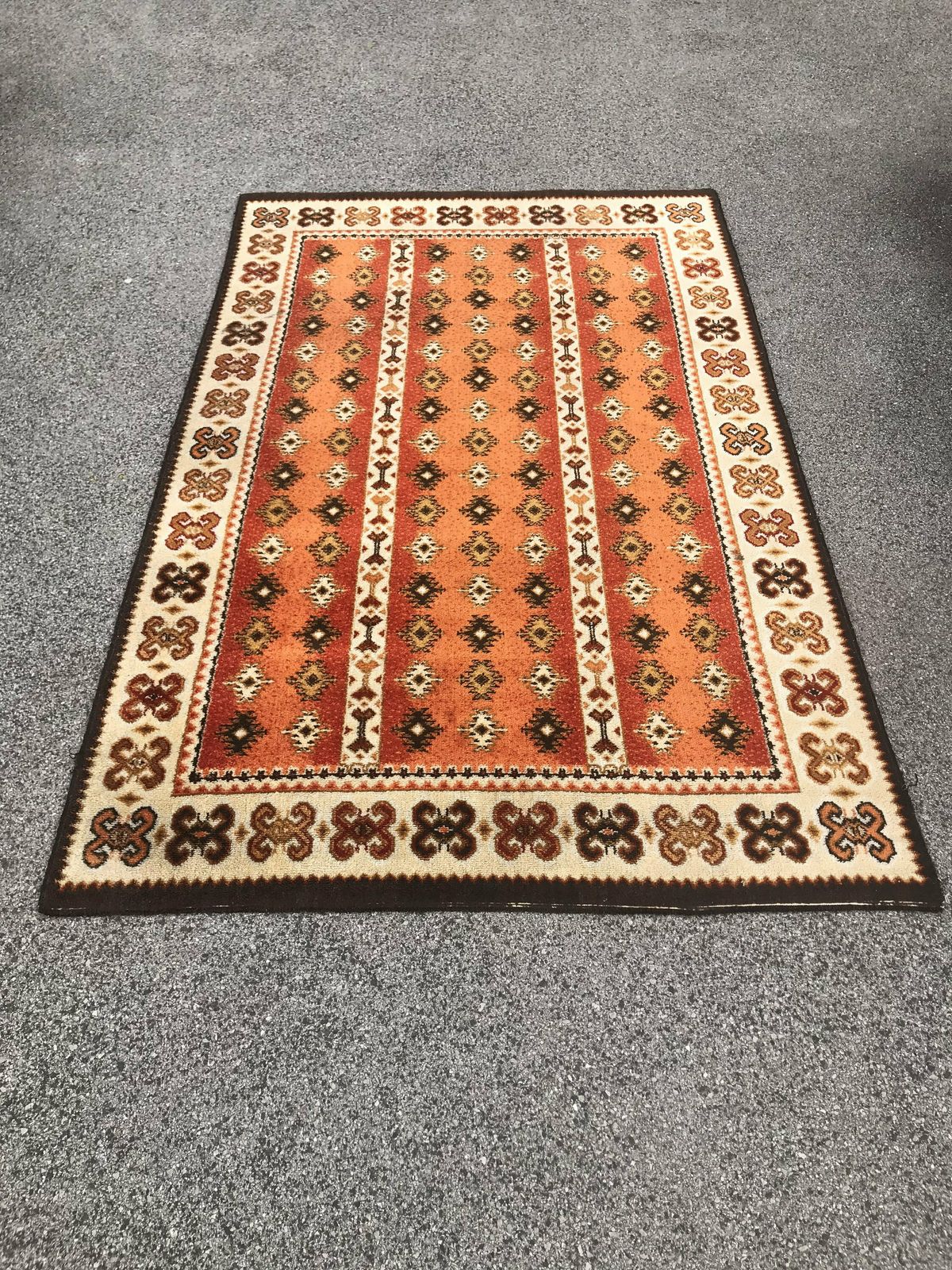 photo for sale 5x8 Xl Original Vintage Kilim Rug Made In Yugoslavia / Vintage Wool Kilim Rug / Vintage Bohemian Rug / Geometrical Pattern Rug