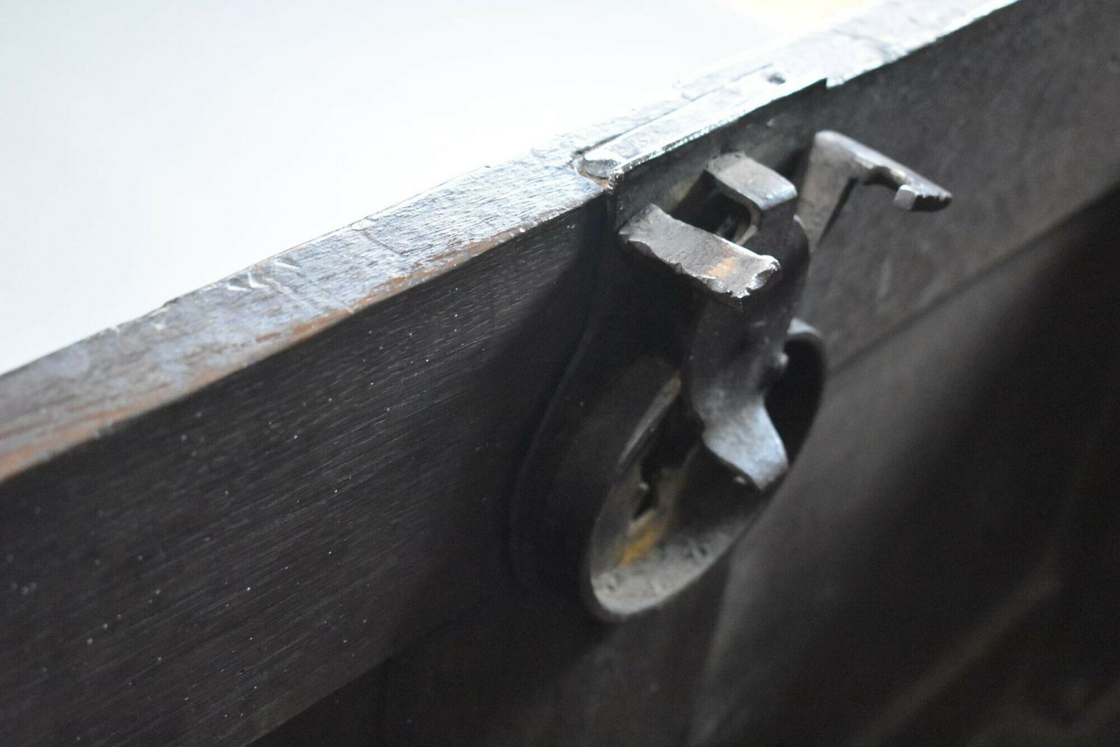 Furniture 17th Century Oak Marriage Chest photo