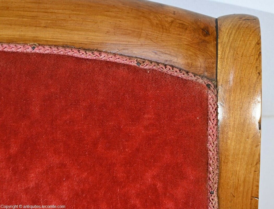 Furniture Pair Of Cherry Wood Armchairs, Louis Philippe Period – 1st Part 19th photo
